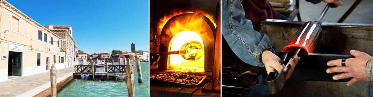 salle d'exposition, boutique physique, verrerie de Murano, oh mon Dieu