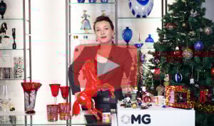 video original murano glass omg claudia christmas