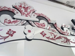  Corniola dettagli rosso - SPECCHIO VENEZIANO