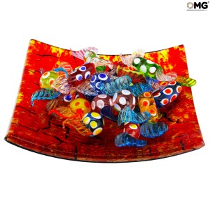 Bonbons H - 10 pièces - Assortiment de couleurs - Verre de Murano