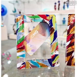 Cadre photo Nuance - Multicolore - Verre de Murano authentique OMG