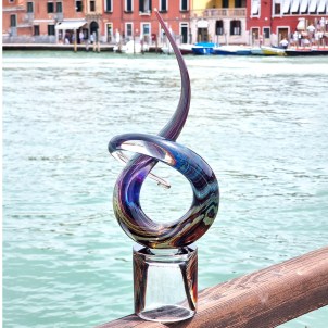 Sculpture en verre « Love Knot » - Verre de Murano original Omg