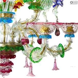 Lustre vénitien - Rezzonico Spring - Verre de Murano d'origine