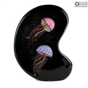 Acquario Esotico - Scultura con lampada - Vetro di  Murano Originale Omg