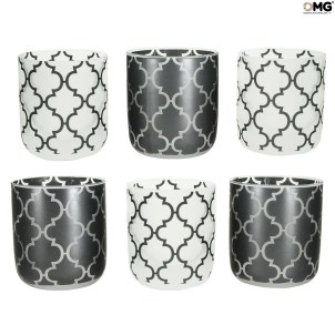 Set of 6 Drinking glasses - Chic - Original Murano Glass OMG