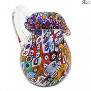 Carafe Millefiori - Verre de Murano authentique OMG