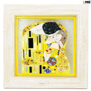 Le baiser - Hommage à Klimt - Original - Murano - Verre - Oh mon Dieu