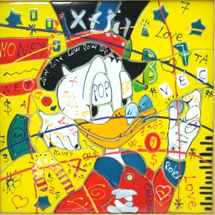 Mc Duck - Canvas - Fusing glass 