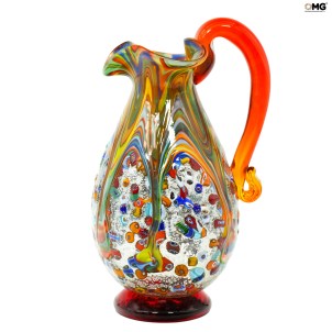 Carafe - Armonia - Verre de Murano, murrine et argent