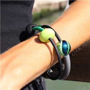 Bracciale Siria - Ambra - Vetro di Murano Originale OMG