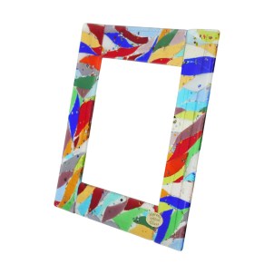 Cadre photo Nuance - Multicolore - Verre de Murano authentique OMG