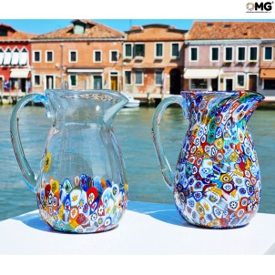 Carafe Millefiori - Verre de Murano authentique OMG