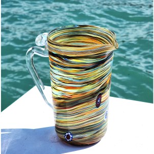 Caraffa multicolor  - Murrine - Vetro di Murano Originale OMG