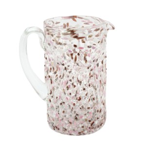 pitcher_pink_pointilisme_original_murano_glass_omg1