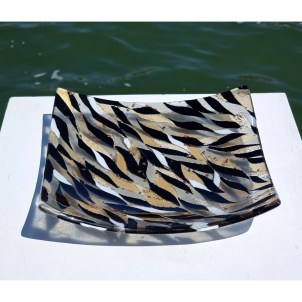 Assiette Nuance - Noir - Verre de Murano original OMG