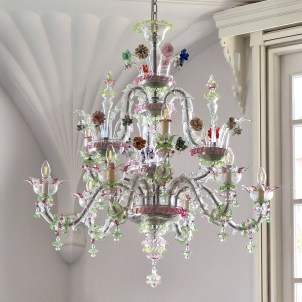 Venetian Chandelier - Rezzonico Primavera - Original Murano Glass