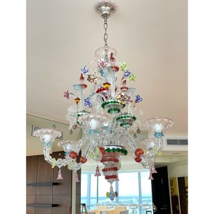 Lustre vénitien - Rezzonico Spring - Verre de Murano d'origine