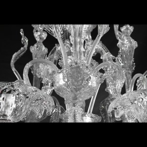 Venetian Chandelier Cà Tron - Cristallo - Rezzonico - Original Murano Glass 