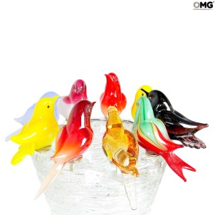 9 Sparrows Nest - Crystal - Original Murano Glass OMG