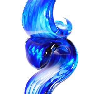Scultura in vetro waves - Vetro di Murano Originale