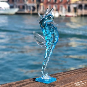 Adorable hippocampe - Animaux - Verre de Murano original OMG