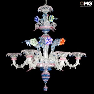 Chandelier Zainab - Rezzonico - Murano Glass - 6 lights