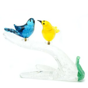 sparrows_birds_branch_yellow_lightblue_original_murano_glass