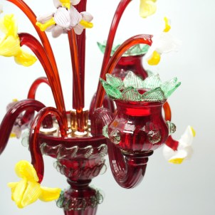 Flambeau Ca Strani - 3 Luci - Vetro Murano Originale 