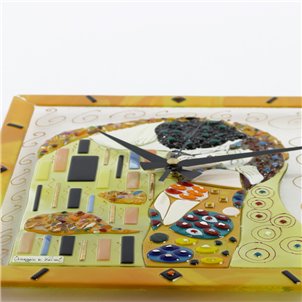 « Le Baiser » - Hommage à Klimt - Horloge murale