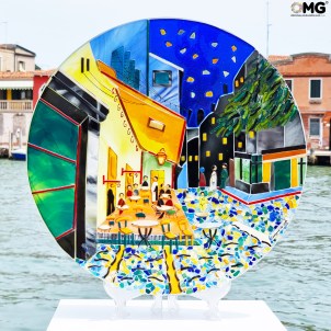 Le plateau à café - Hommage à Van Gogh - Rond