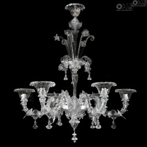 Chandelier Cimiero Cristallo - Rezzonico - Murano Glass