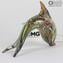 Figurine de dauphin en murrine et or - Animaux - Verre de Murano original