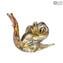 Figurine « Lumaca Chioccia » en millefiori et or - Animaux - Verre de Murano original OMG