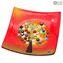 L'Arbre de vie - Assiette « Empty pocket » - Verre de Murano millefiori original 