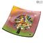 L'Arbre de vie - Assiette « Empty pocket » - Verre de Murano millefiori original 