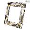 Cadre photo Nuance - Noir - Verre de Murano authentique OMG
