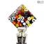 Bouchon de bouteille Mix Millefiori - Verre de Murano original OMG® + coffret cadeau