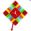 Rainbow Pendulum Watch - Wall Clock - Original Murano Glass OMG